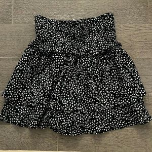 ZARA floral mini skirt